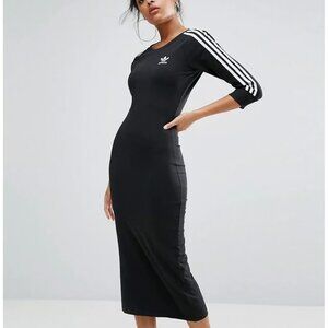 Adidas 3/4 Sleeve Midi Dress